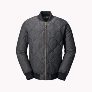 Men's Quilted Bomber Jacket